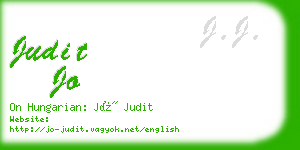 judit jo business card